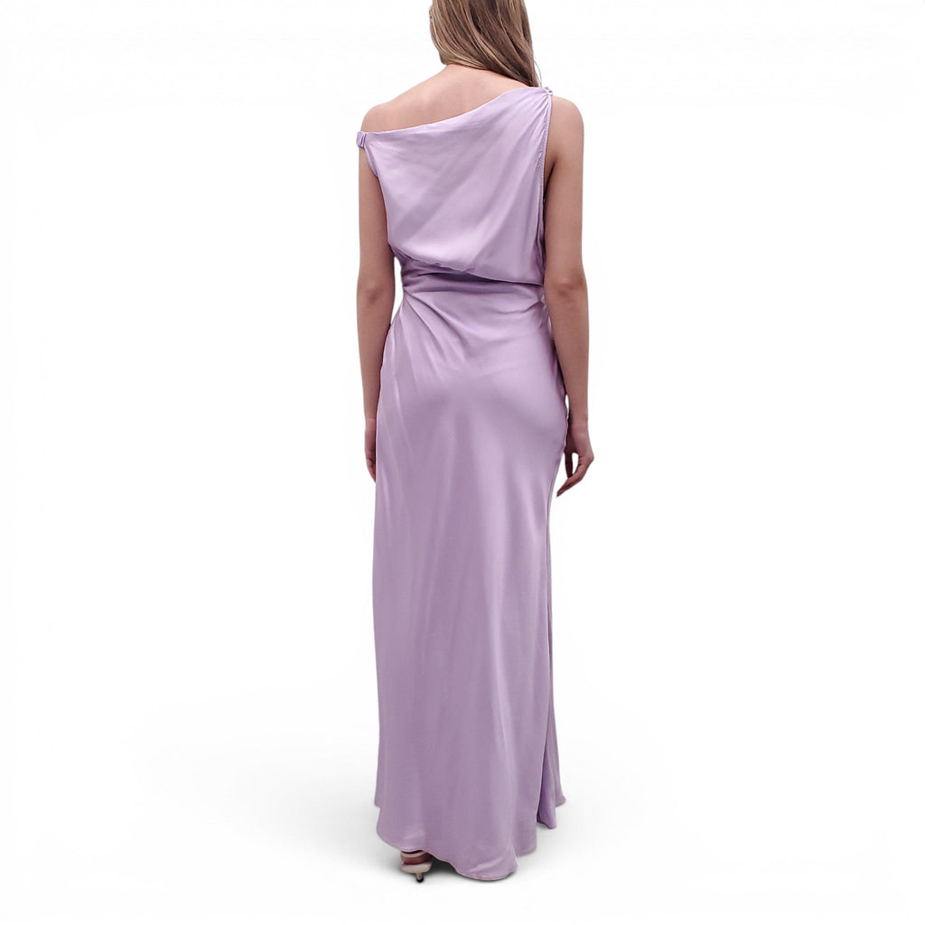 THE SEI PURPLE SILK LONG GOWN - SIZE 8