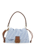 Fendi Women Mamma Baguette  Denim Ff/Vit.G