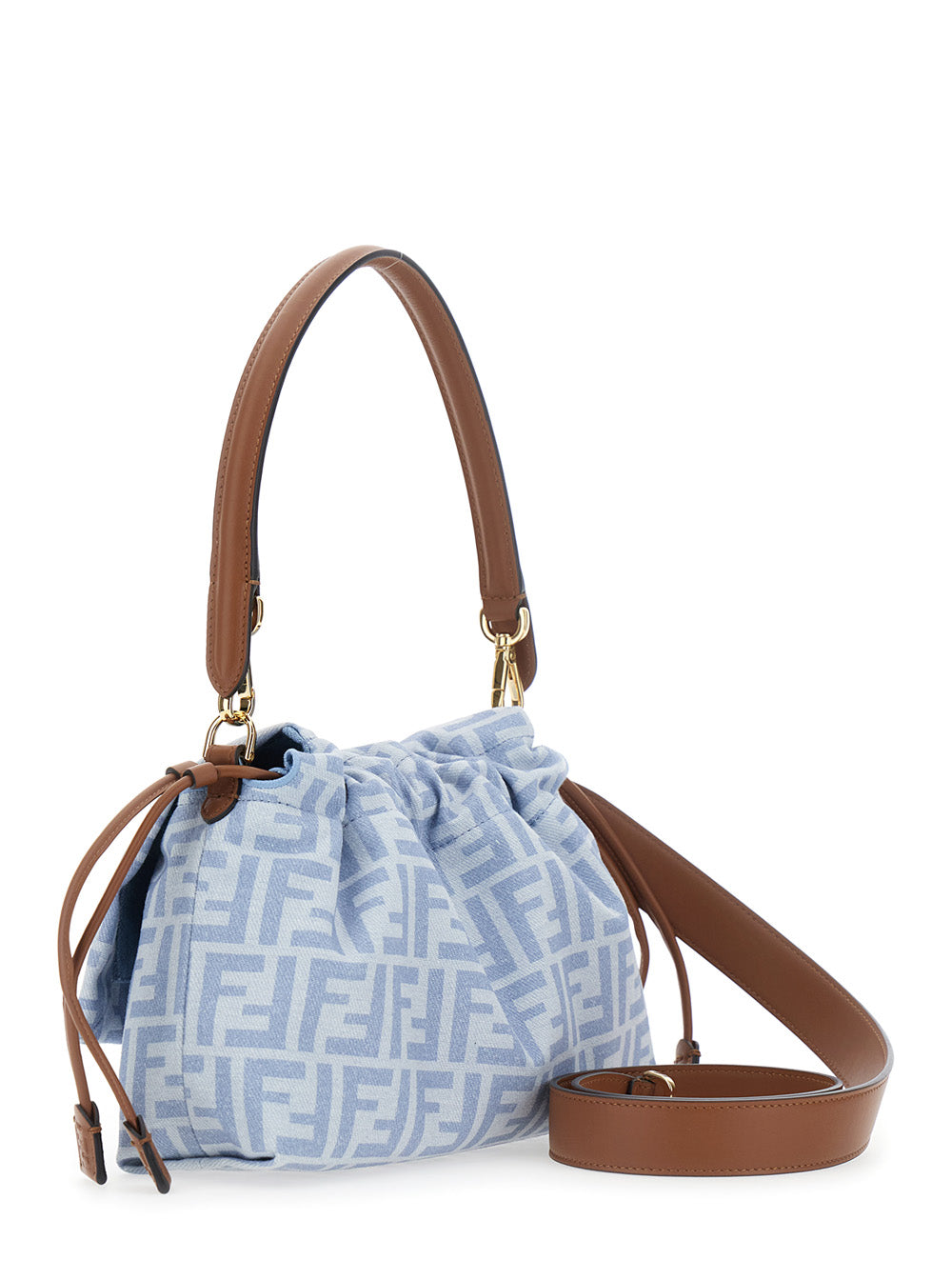 Fendi Women Mamma Baguette  Denim Ff/Vit.G