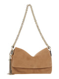 Jimmy Choo Women 'Callie' Beige Mini Bag With Chain Strap And Logo On Front In Suede Women
