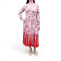 VALENTINO RUNWAY PLEATED SILK DRESS - SIZE 8