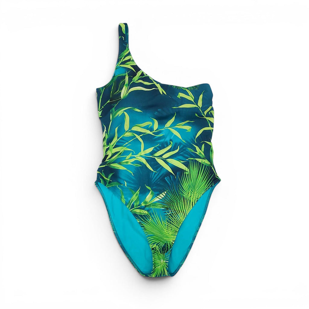 VERSACE ‘JLO DRESS’ PATTERNED ONE-PIECE SWIMSUIT - SIZE 2