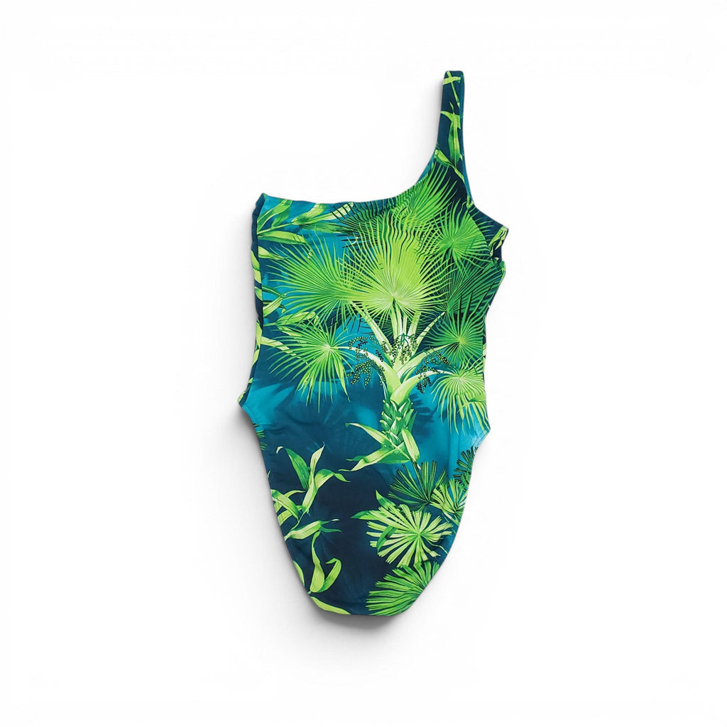 VERSACE ‘JLO DRESS’ PATTERNED ONE-PIECE SWIMSUIT - SIZE 2