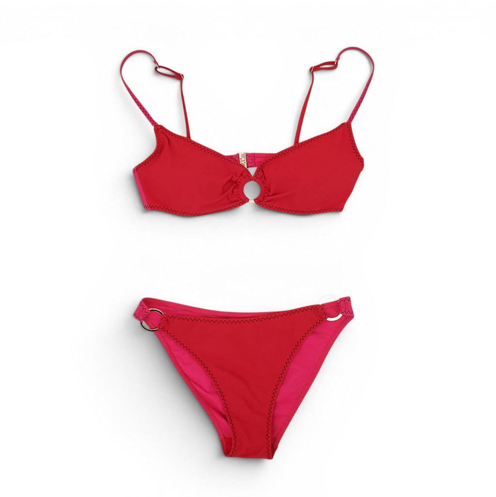 STELLA MCCARTNEY RED AND PINK BIKINI - SIZE S