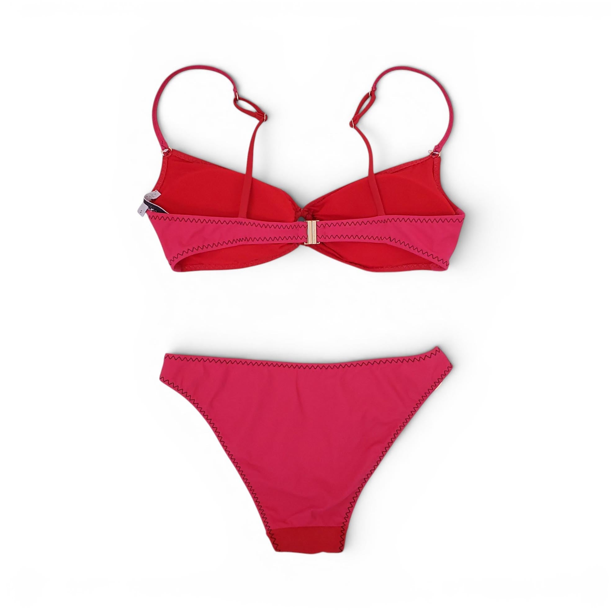 STELLA MCCARTNEY RED AND PINK BIKINI - SIZE S