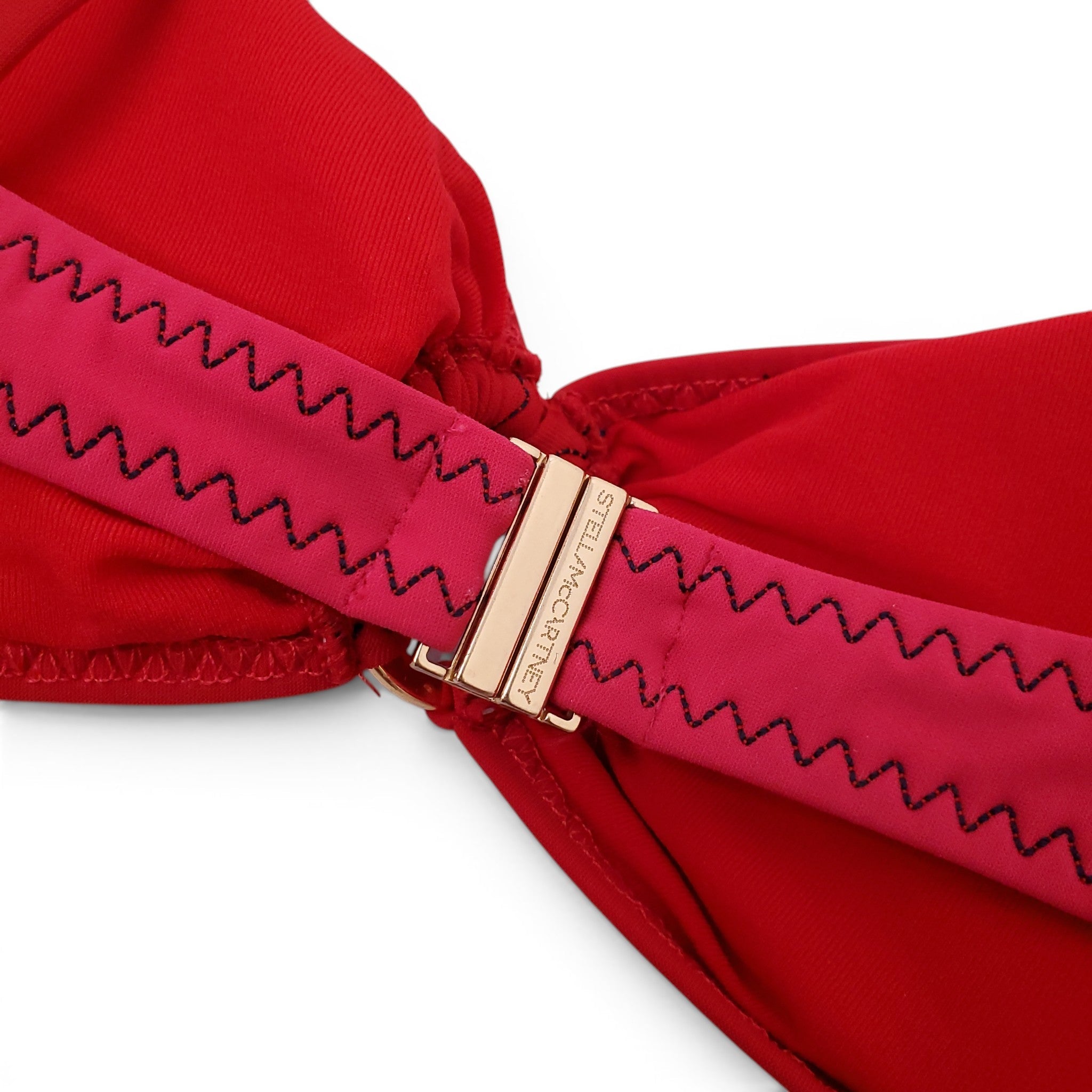 STELLA MCCARTNEY RED AND PINK BIKINI - SIZE S