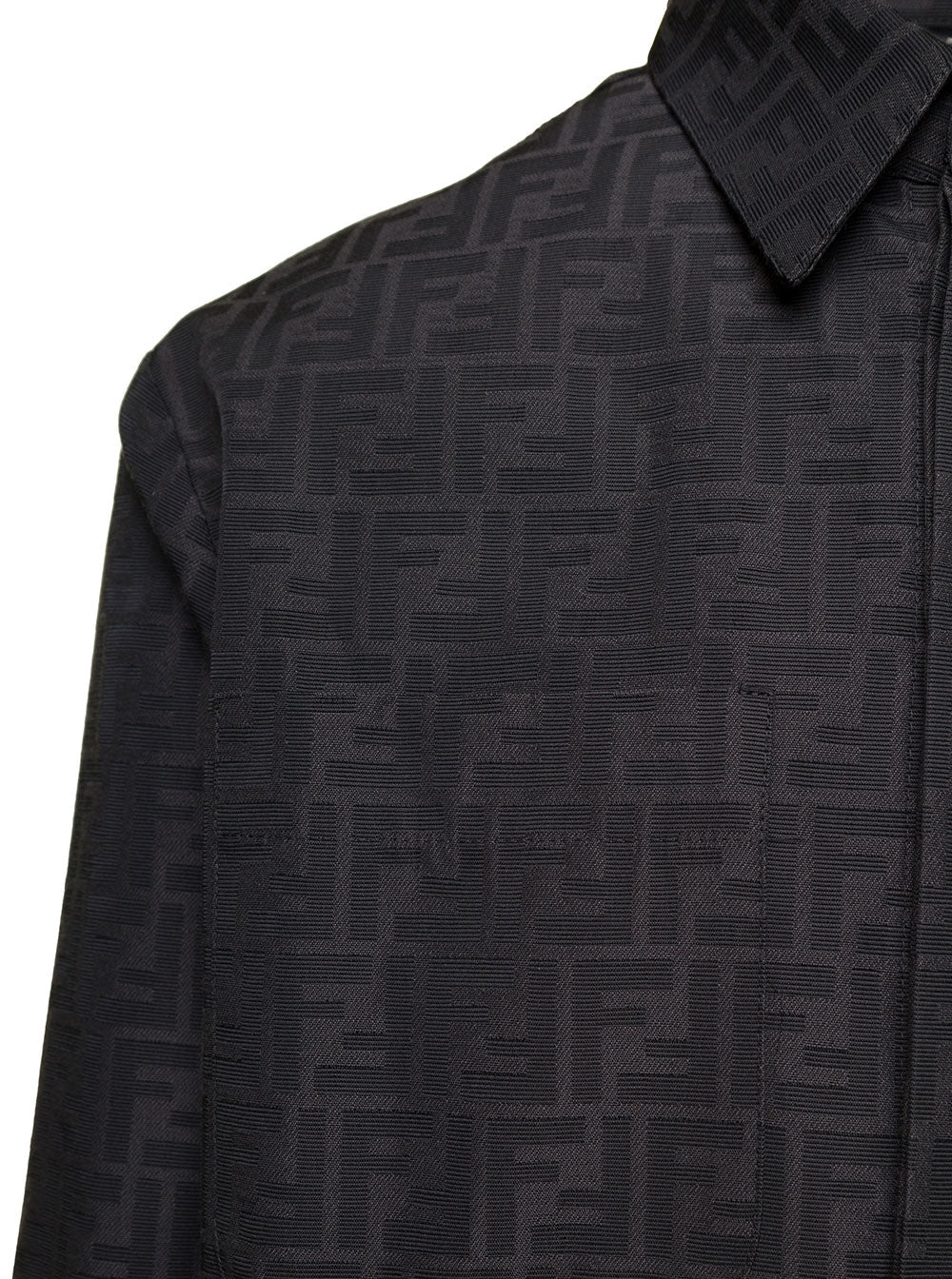 Fendi Men Overshirt Fendi Zucca Jacquard