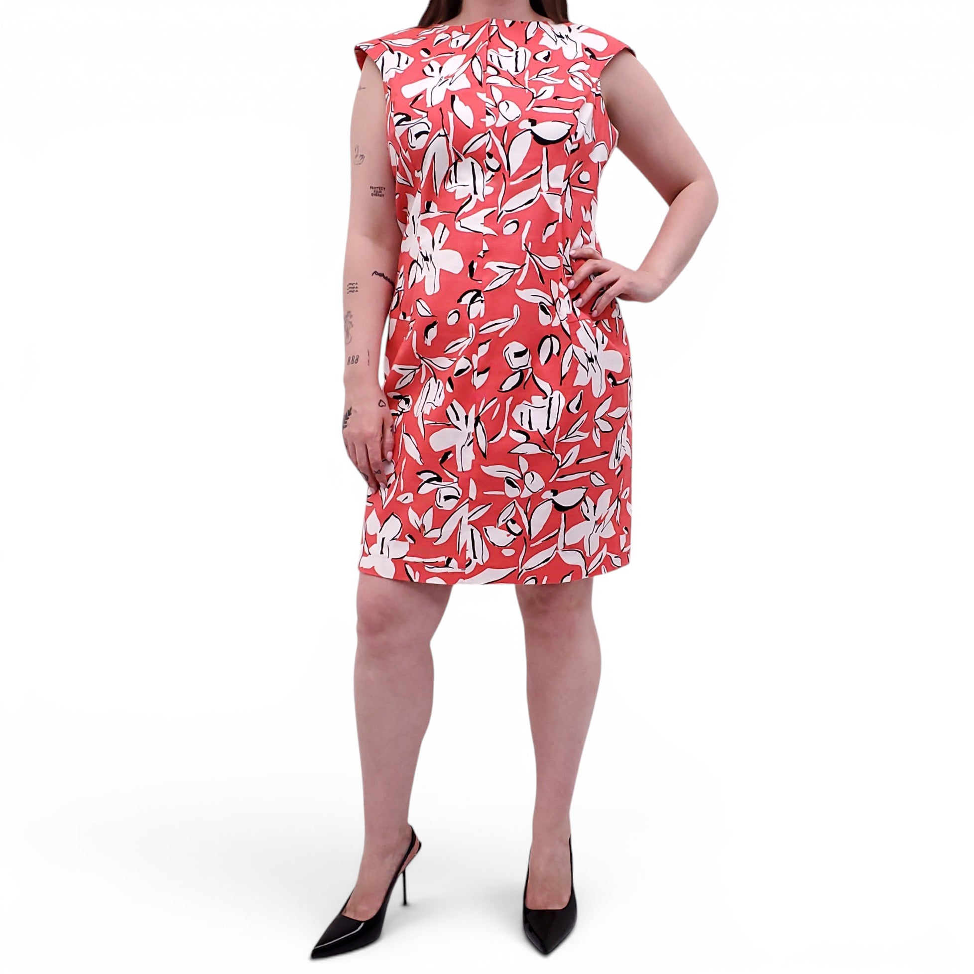 OSCAR DE LA RENTA FLORAL DRESS - SIZE 12