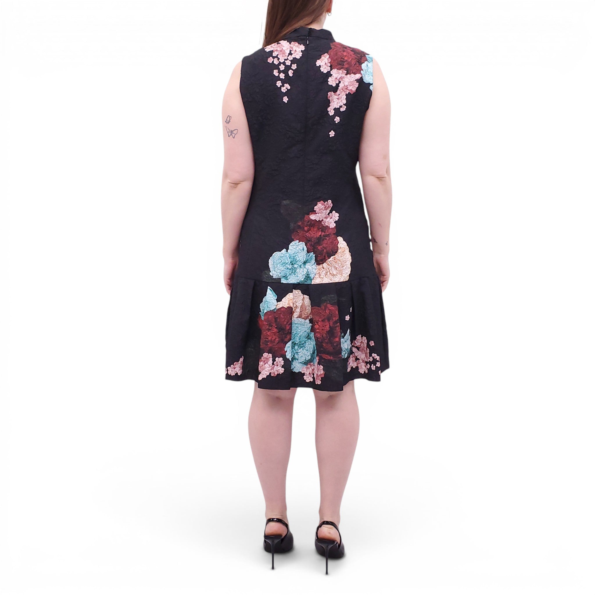 ERDEM FLORAL BROCADE DRESS - SIZE 10
