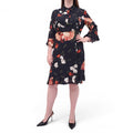 ERDEM FLORAL SILK DRESS - SIZE 10