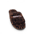 BALENCIAGA LEOPARD SHEARLING COZY SLIDES - SIZE 39