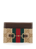 Gucci Women Int 983 Card Case Original Gg Waw/Joyful Gg