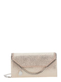 Stella Mccartney Women Falabella Wallet With Eco Shiny Chain In Pink Polyester For Women