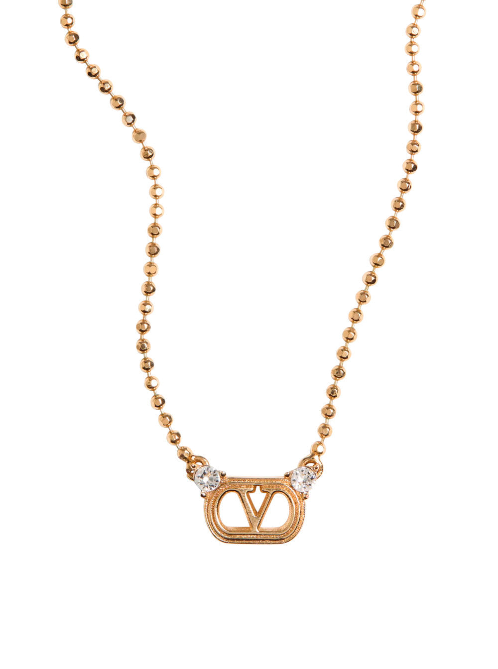 Valentino Garavani Women Necklace (L.40) | Ovalette | Metallo/Strass