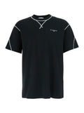 Givenchy Men Black T-Shirt With Logo On The Front In Cotton Men