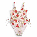 GANNI HAWAII GRAPHIC FLORAL ONE-PIECE SWIMSUIT - SIZE 38