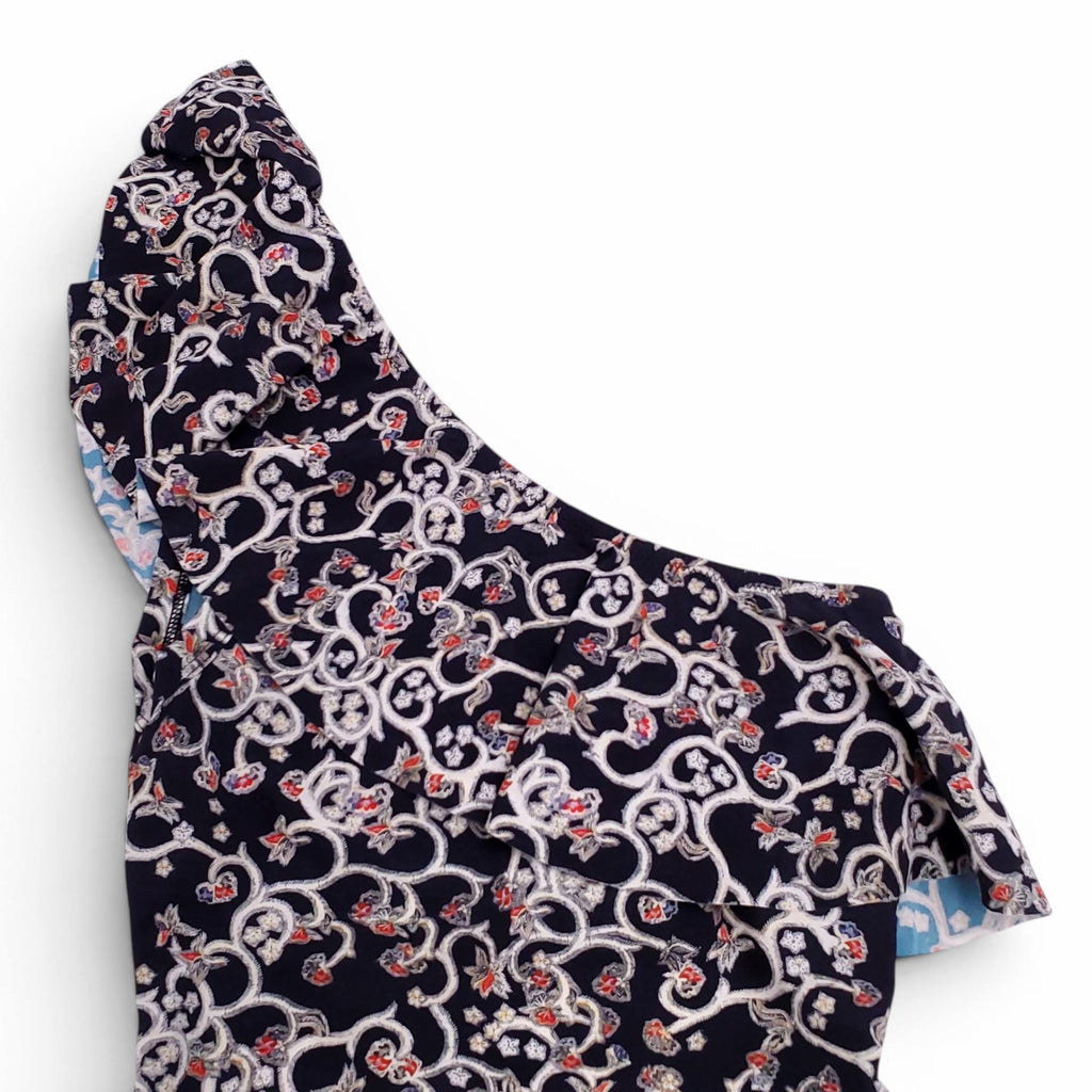 ISABEL MARANT ÉTOILE PAISLEY PATTERNED ONE-SHOULDER SWIMSUIT - SIZE 34