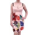 DOLCE & GABBANA BLUSH PINK FLORAL APPLIQUÉ BUSTIER DRESS - SIZE 38
