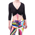 EMILIO PUCCI BLACK RUCHED TOP - SIZE 40