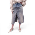 BALENCIAGA DOUBLE DENIM SKIRT - SIZE 34