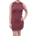 CHANEL 2023 MINI DRESS WITH CC LOGO BUTTONS - SIZE 34