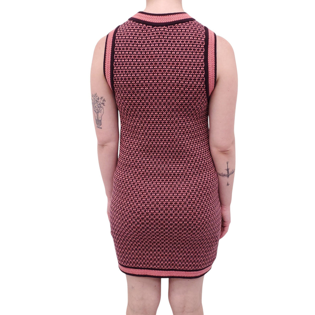 CHANEL 2023 MINI DRESS WITH CC LOGO BUTTONS - SIZE 34