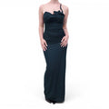 CHRISTOPHER ESBER TEAL GREEN GOWN - SIZE 6 (AU 10)