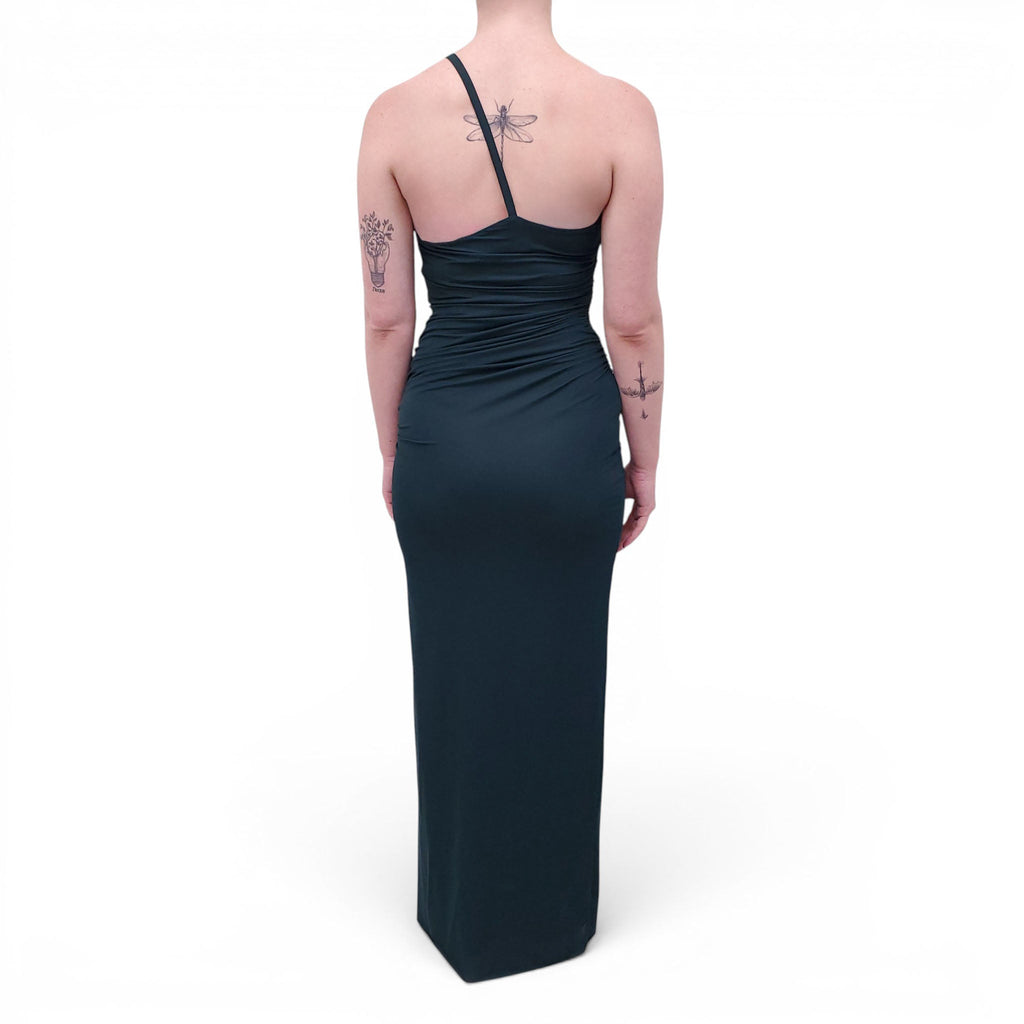 CHRISTOPHER ESBER TEAL GREEN GOWN - SIZE 6 (AU 10)