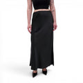 REFORMATION BLACK SATIN 'LAYLA' SKIRT - SIZE 8