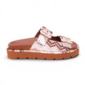 MISSONI BROWN AND CHEVRON PATTERNED SANDALS - SIZE 38