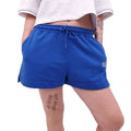 GANNI ROYAL BLUE LOGO GYM SHORTS - SIZE L