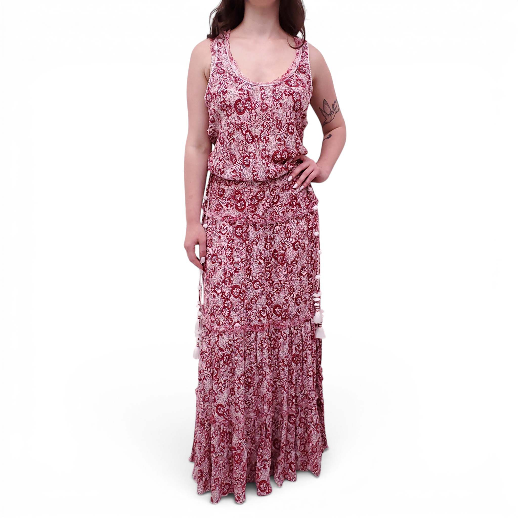 POUPETTE ST BARTH PATTERNED MAXI DRESS - SIZE L