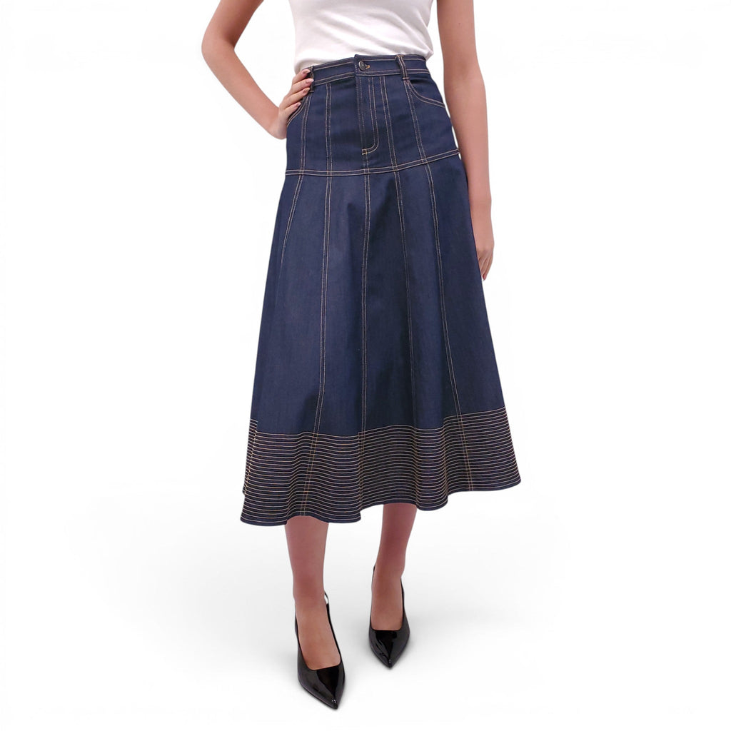 CINQ À SEPT DENIM SKIRT - SIZE 0