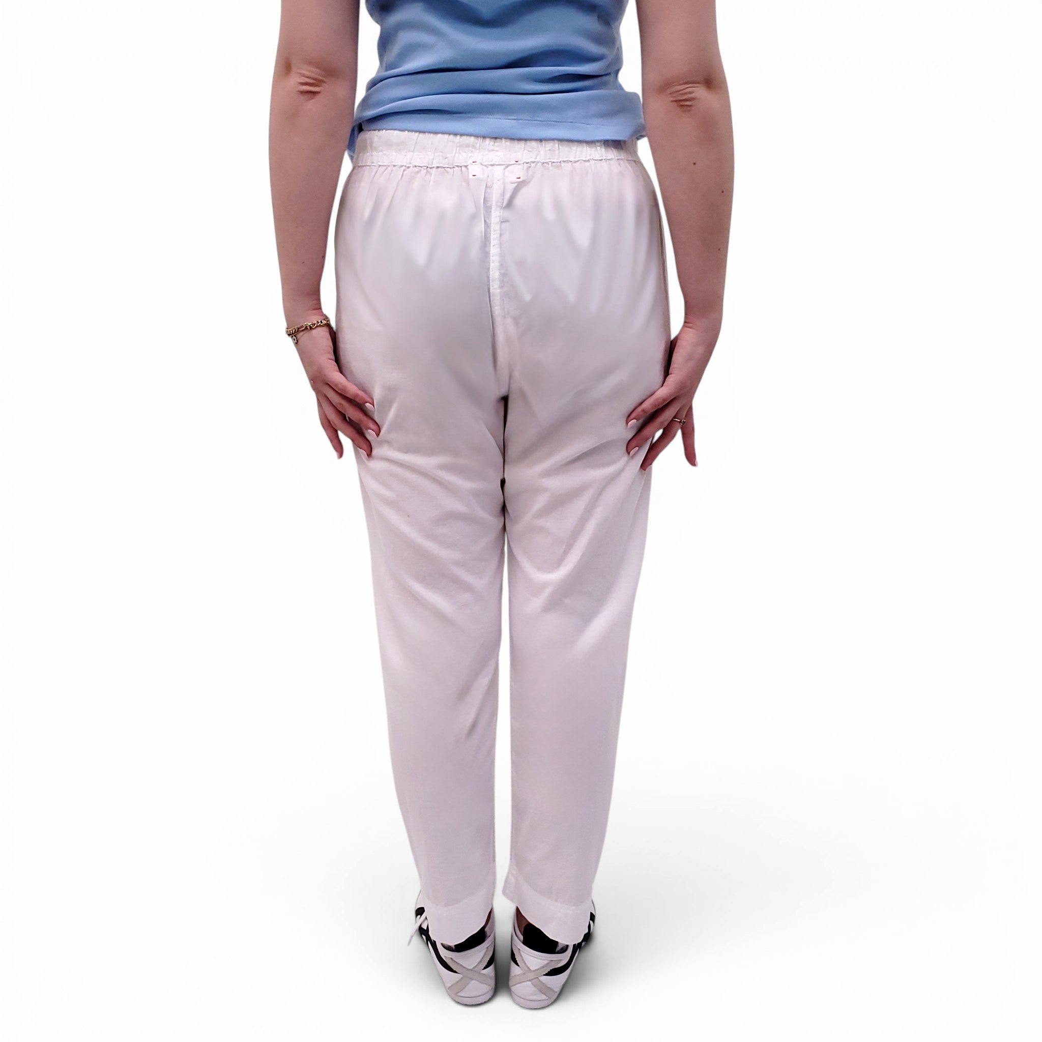 XIRENA WHITE COTTON PANTS - SIZE M