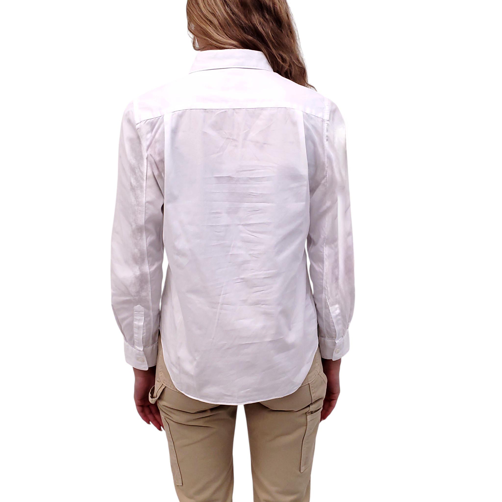 COMME DES GARÇONS PLAY WHITE BLOUSE - SIZE M