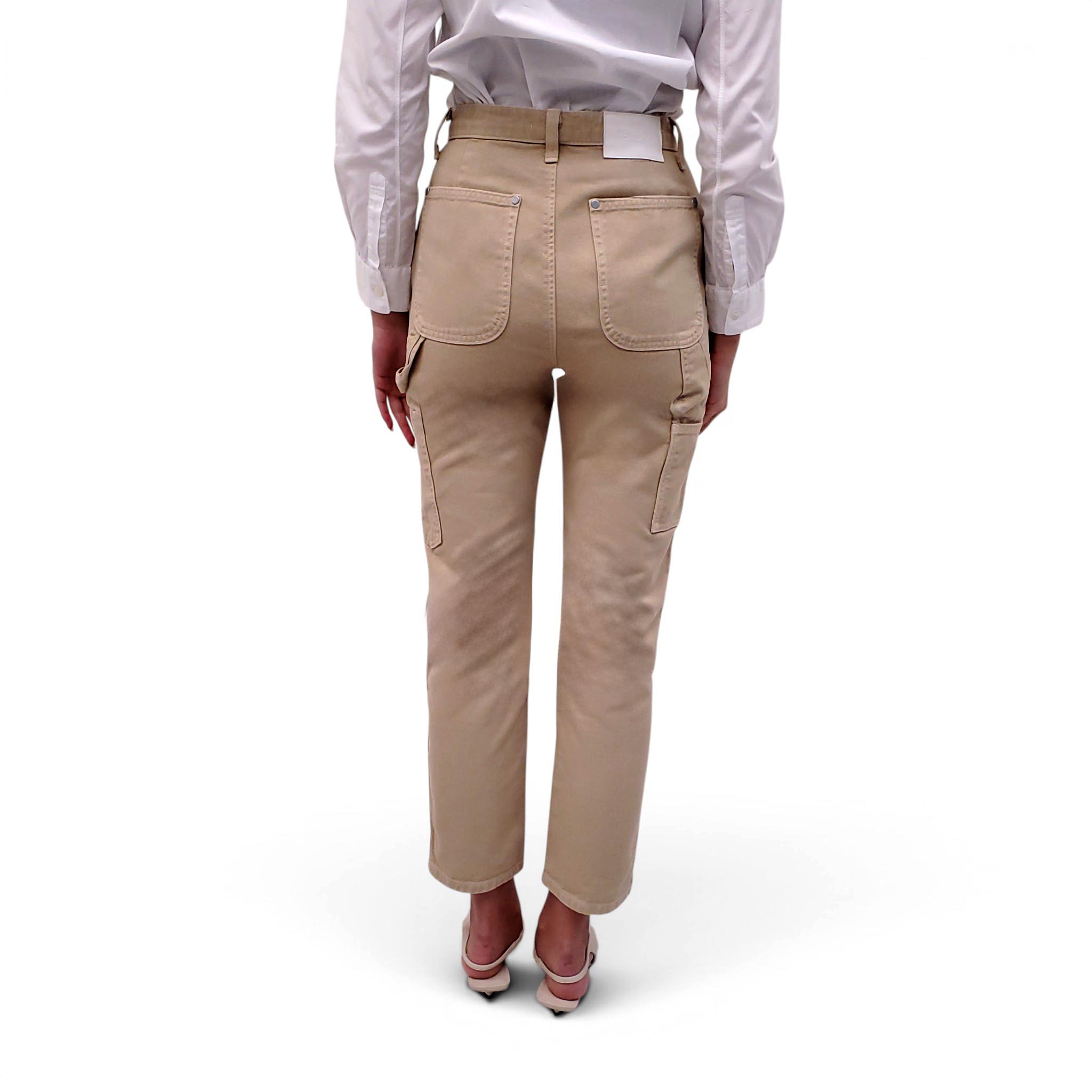 RENGGLI KHAKI SLIM-FIT WORK PANTS - SIZE 24