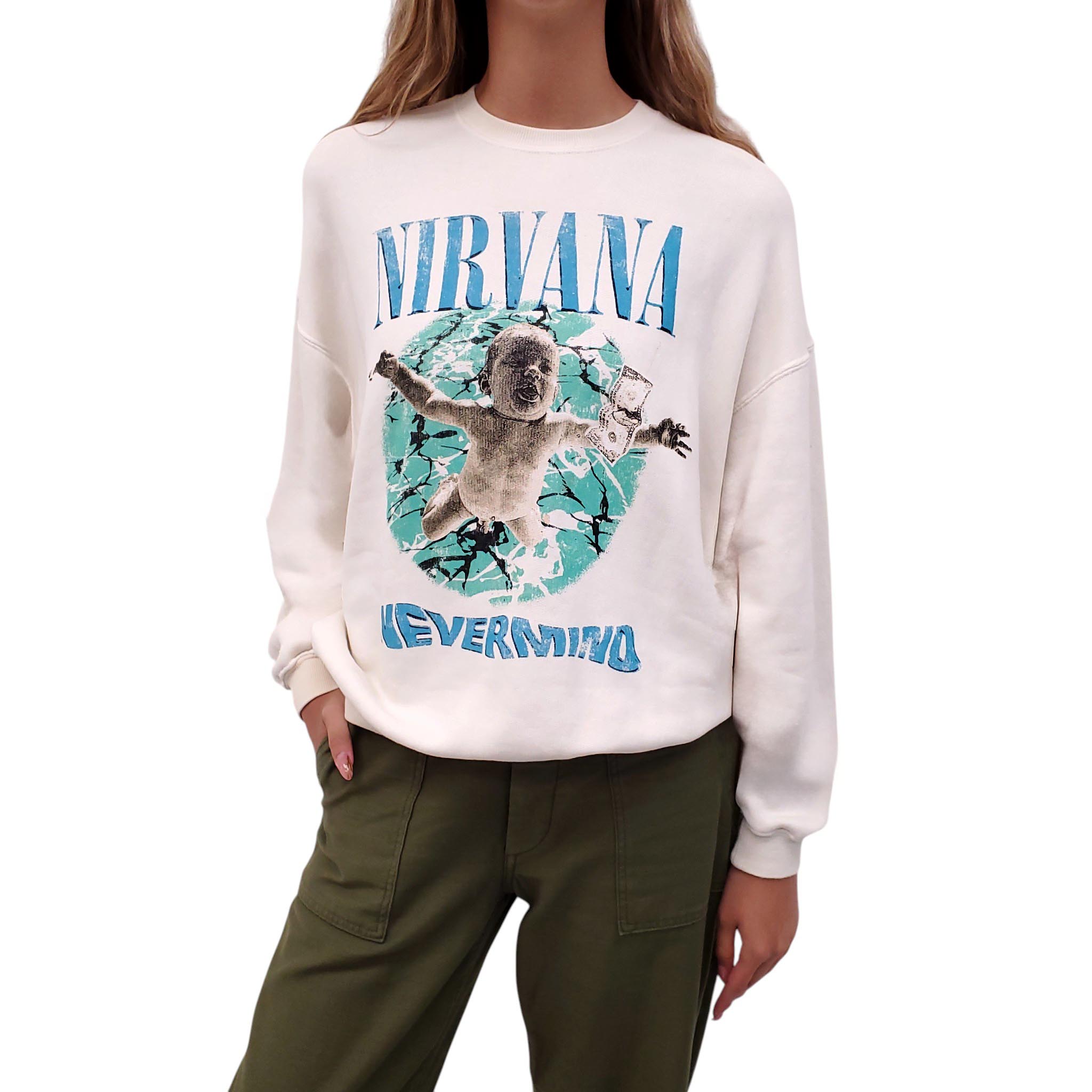 R13 NIRVANA GRAPHIC SWEATSHIRT - SIZE XS