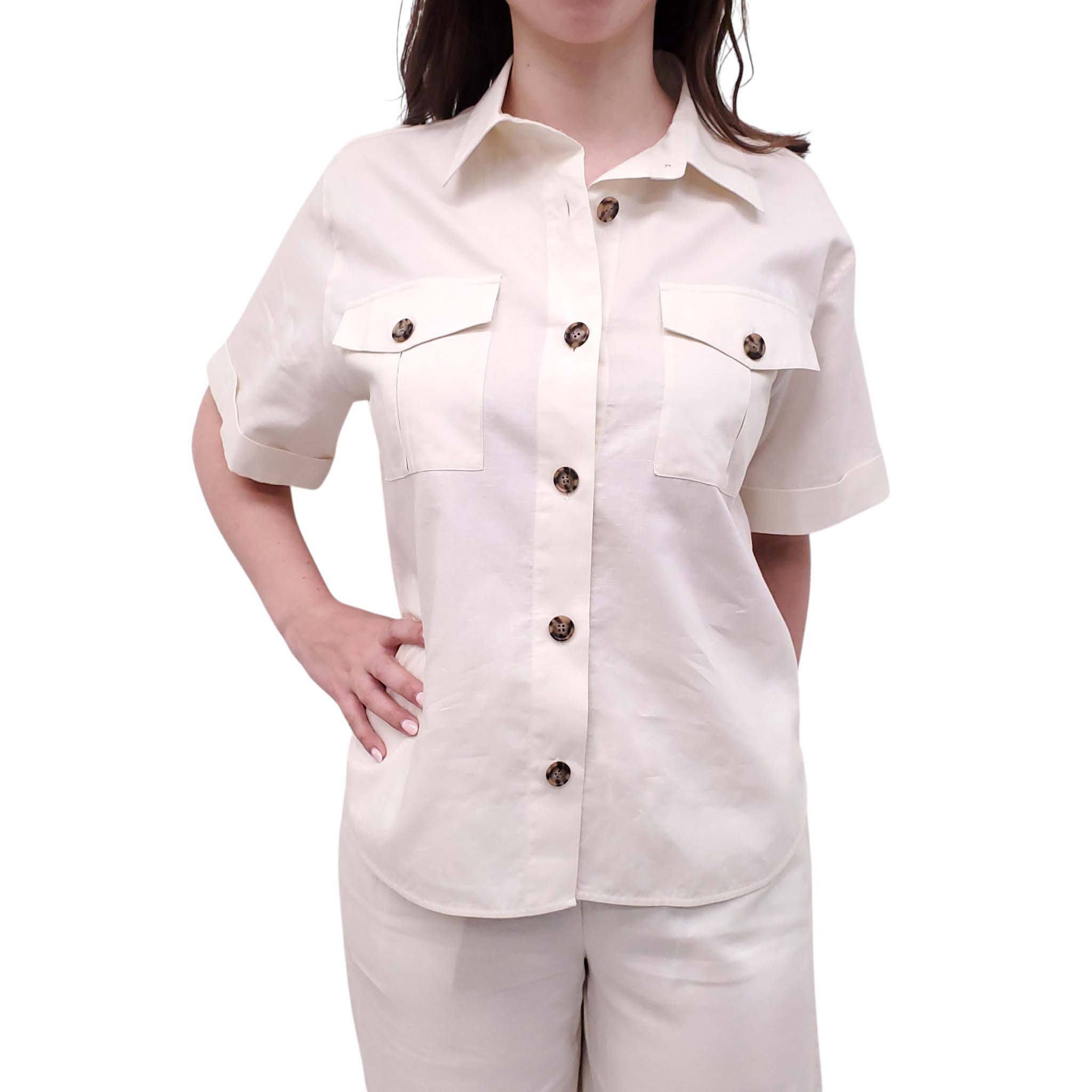 FRAME 2-PIECE LINEN SET - SIZE XS/S