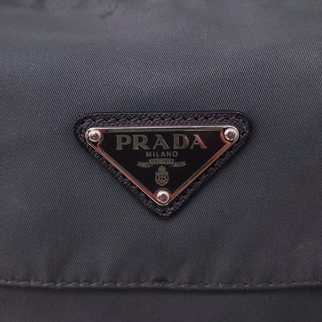 PRADA NYLON GREY CROSSBODY BAG