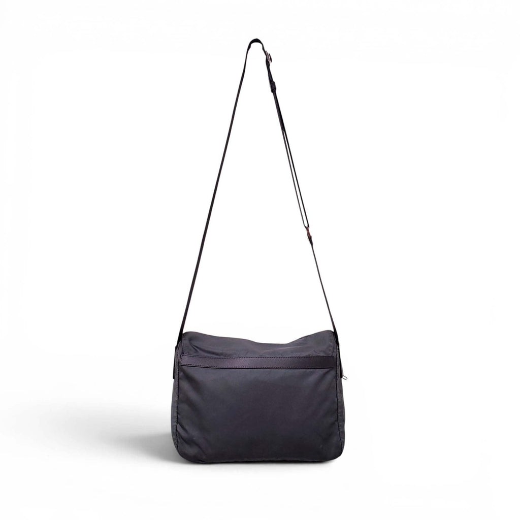 PRADA NYLON GREY CROSSBODY BAG