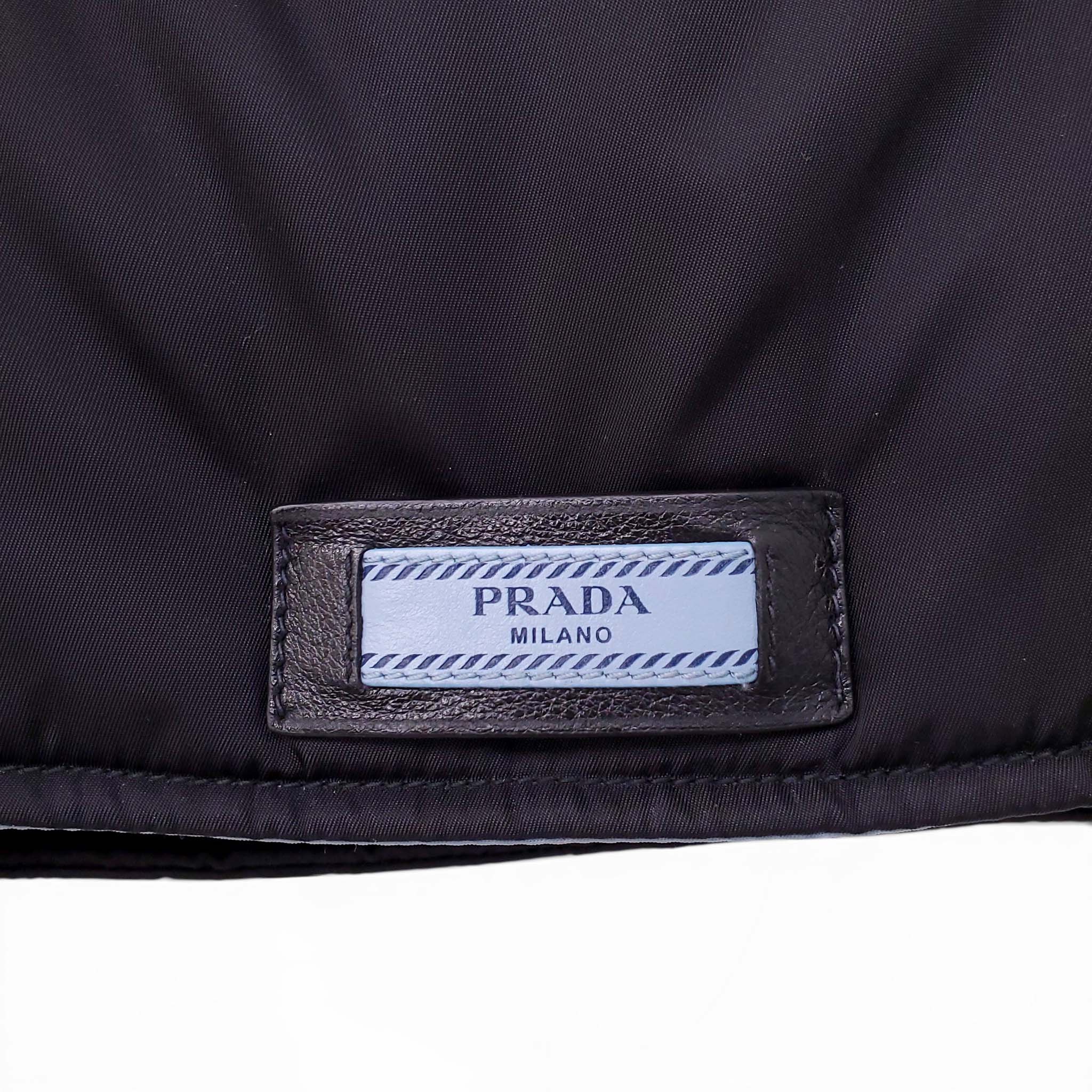 PRADA TESSUTO ETIQUETTE MESSENGER BAG