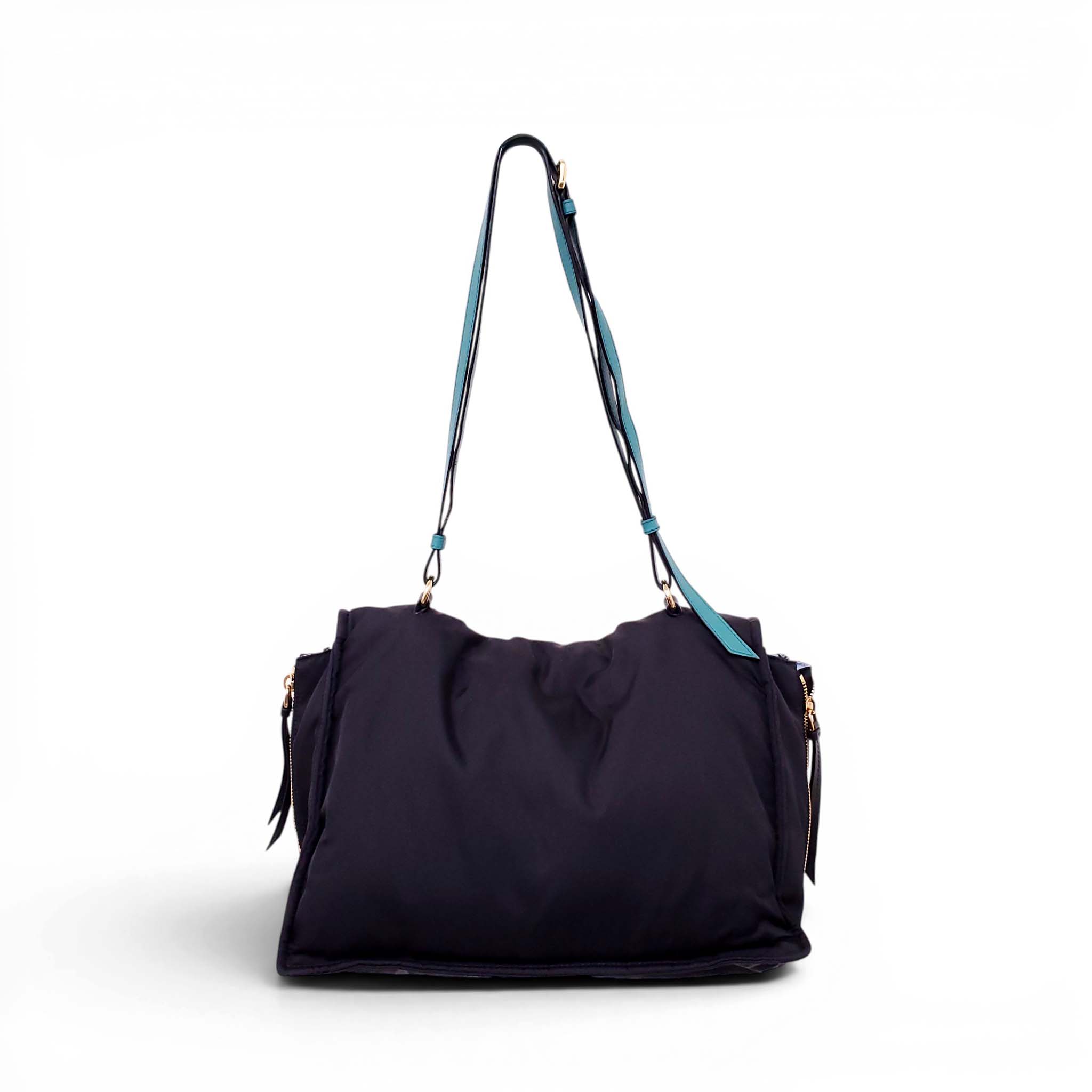 PRADA TESSUTO ETIQUETTE MESSENGER BAG