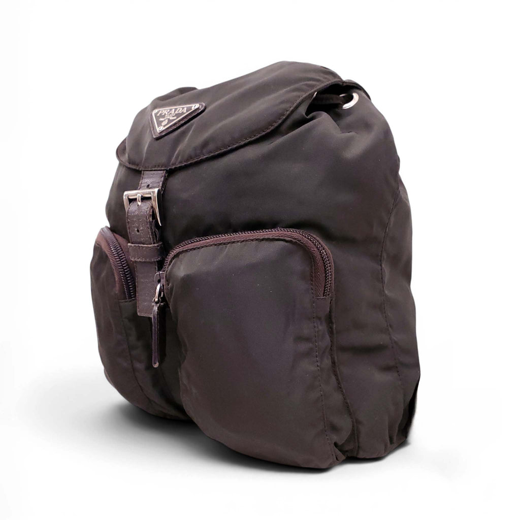 PRADA GREEN NYLON BACKPACK