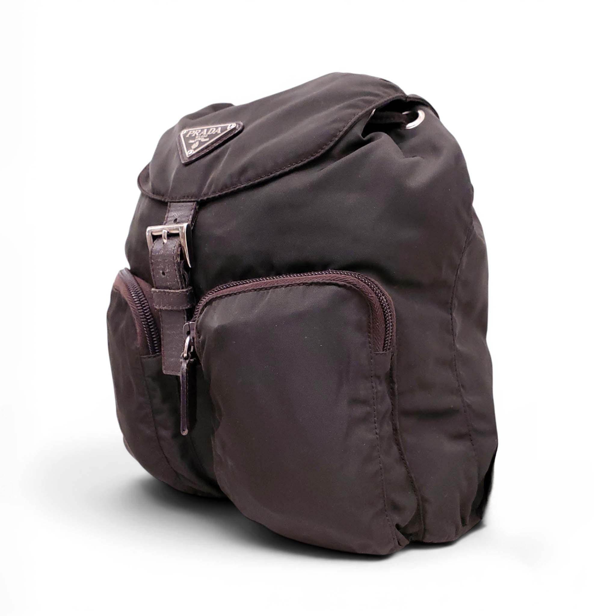 PRADA GREEN NYLON BACKPACK