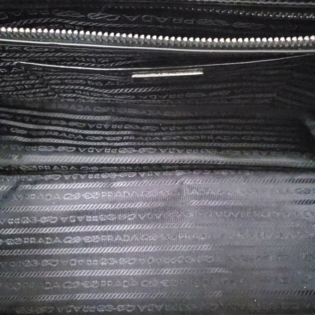 PRADA SPAZZOLATO BORSA CERNIERA BAG