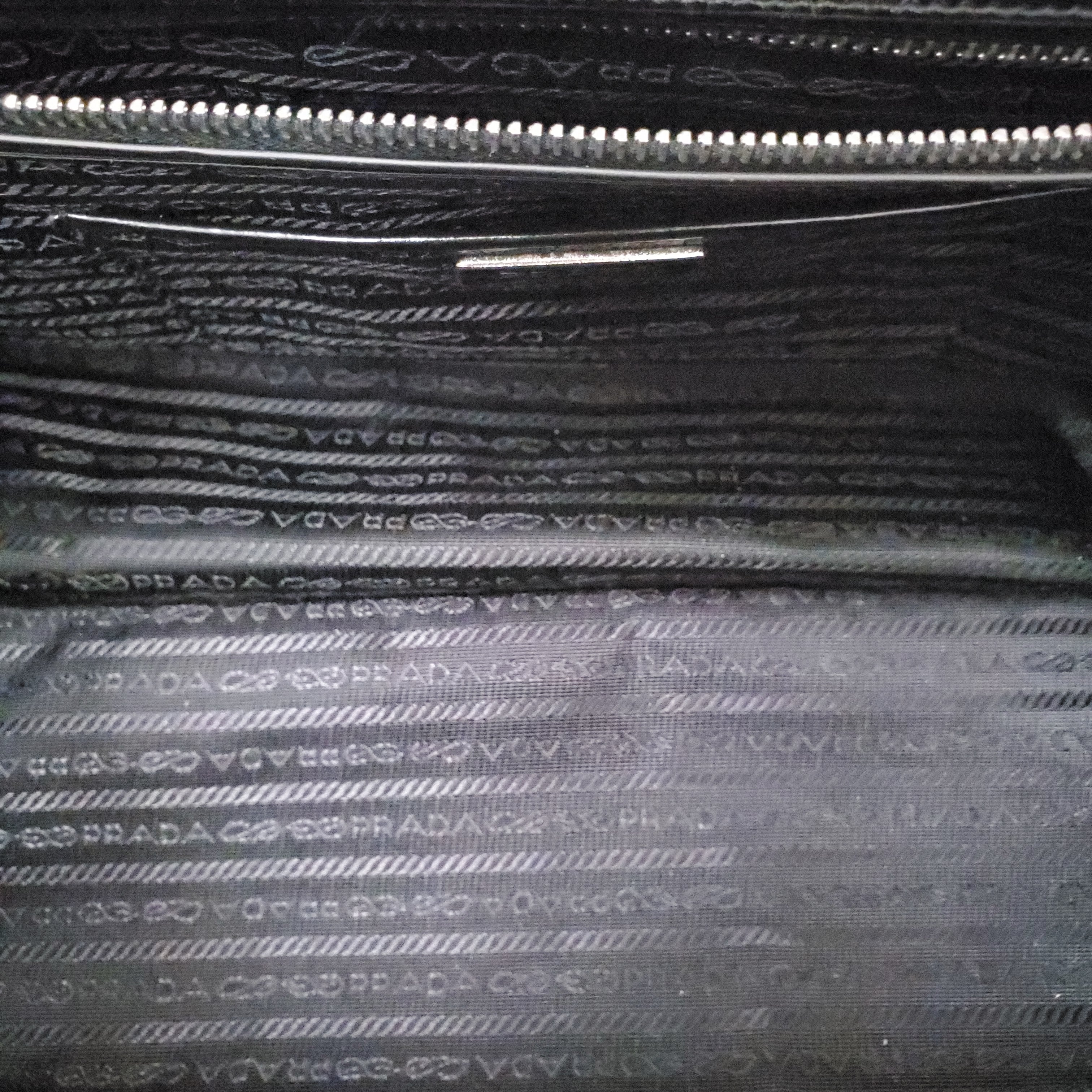 PRADA SPAZZOLATO BORSA CERNIERA BAG