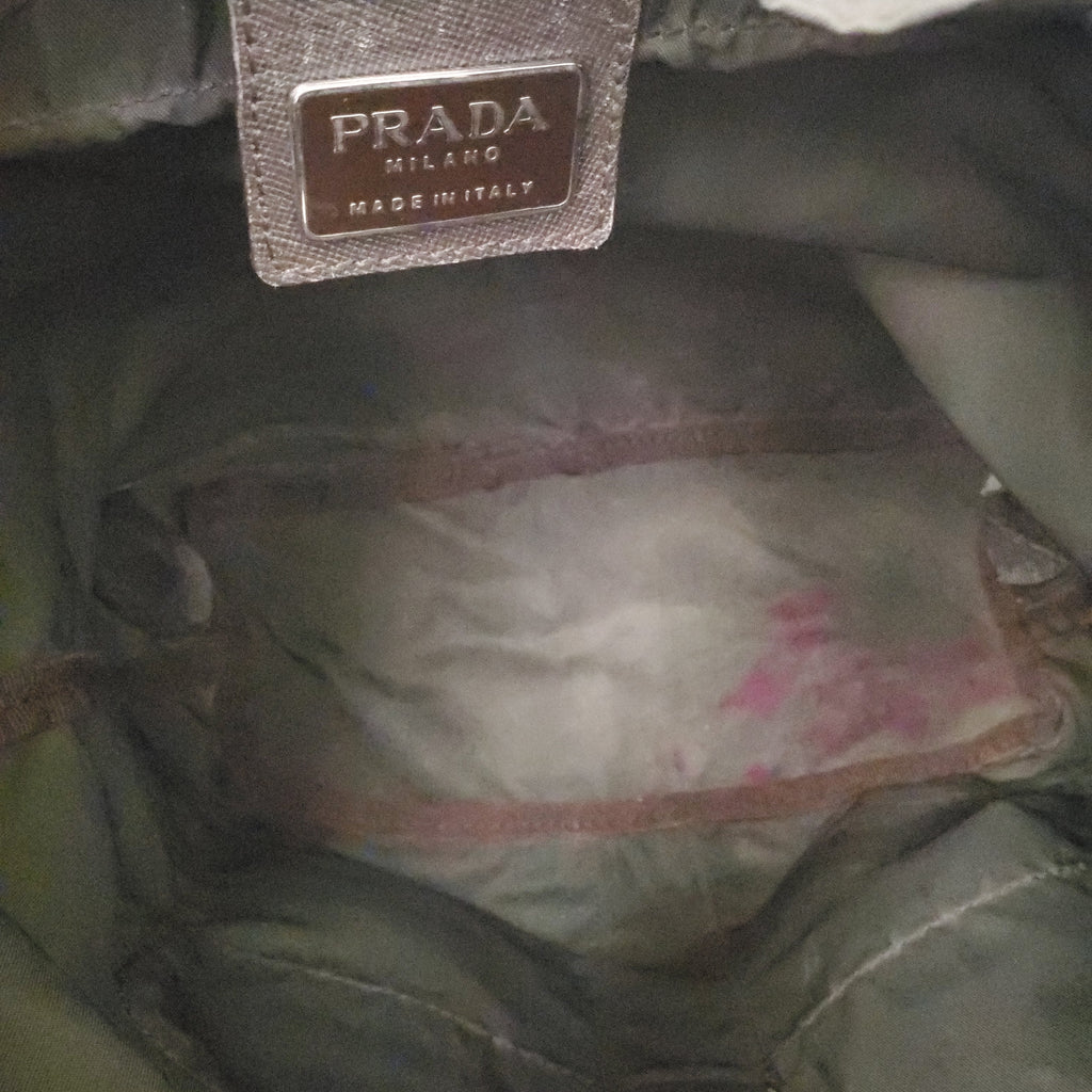 PRADA GREEN NYLON BACKPACK