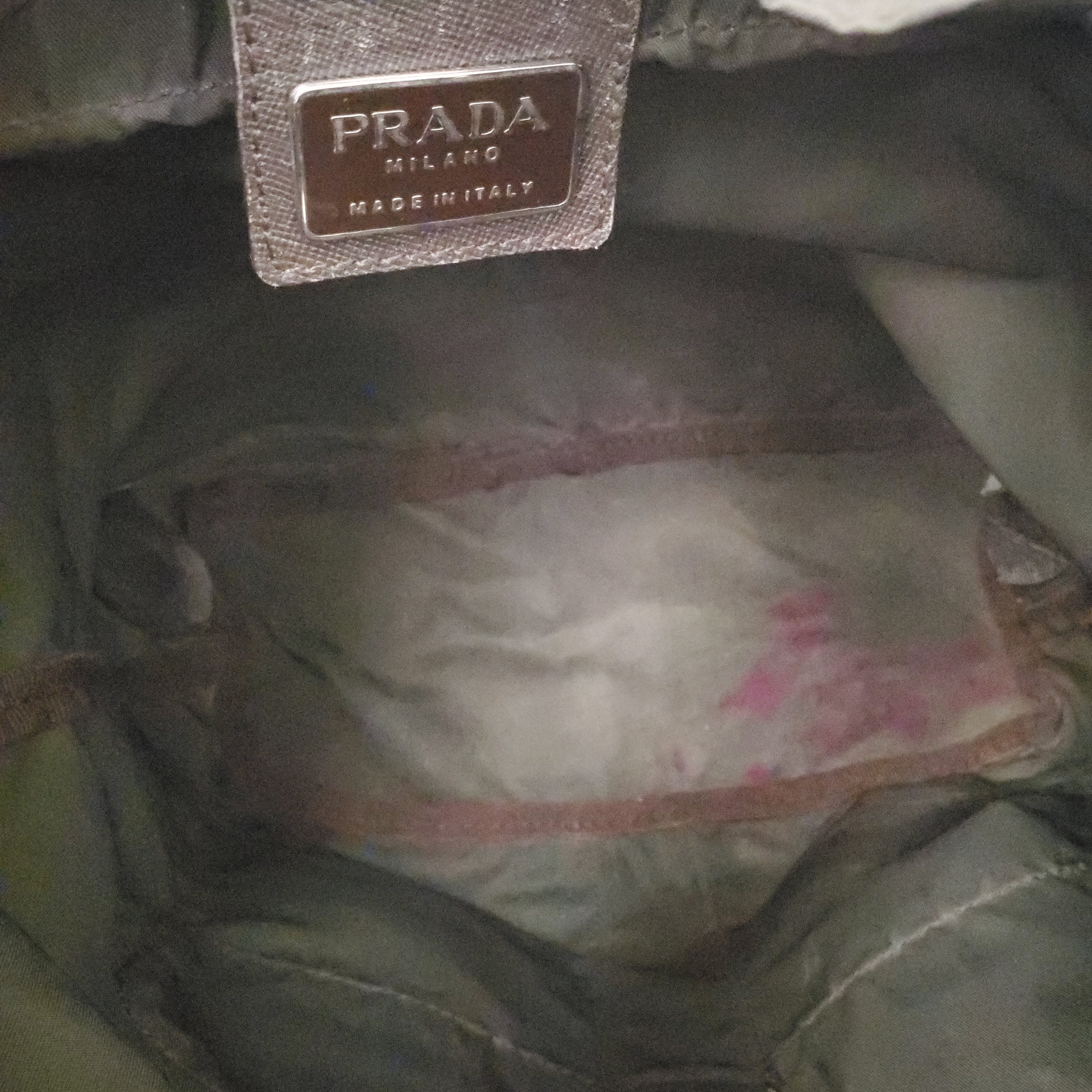 PRADA GREEN NYLON BACKPACK