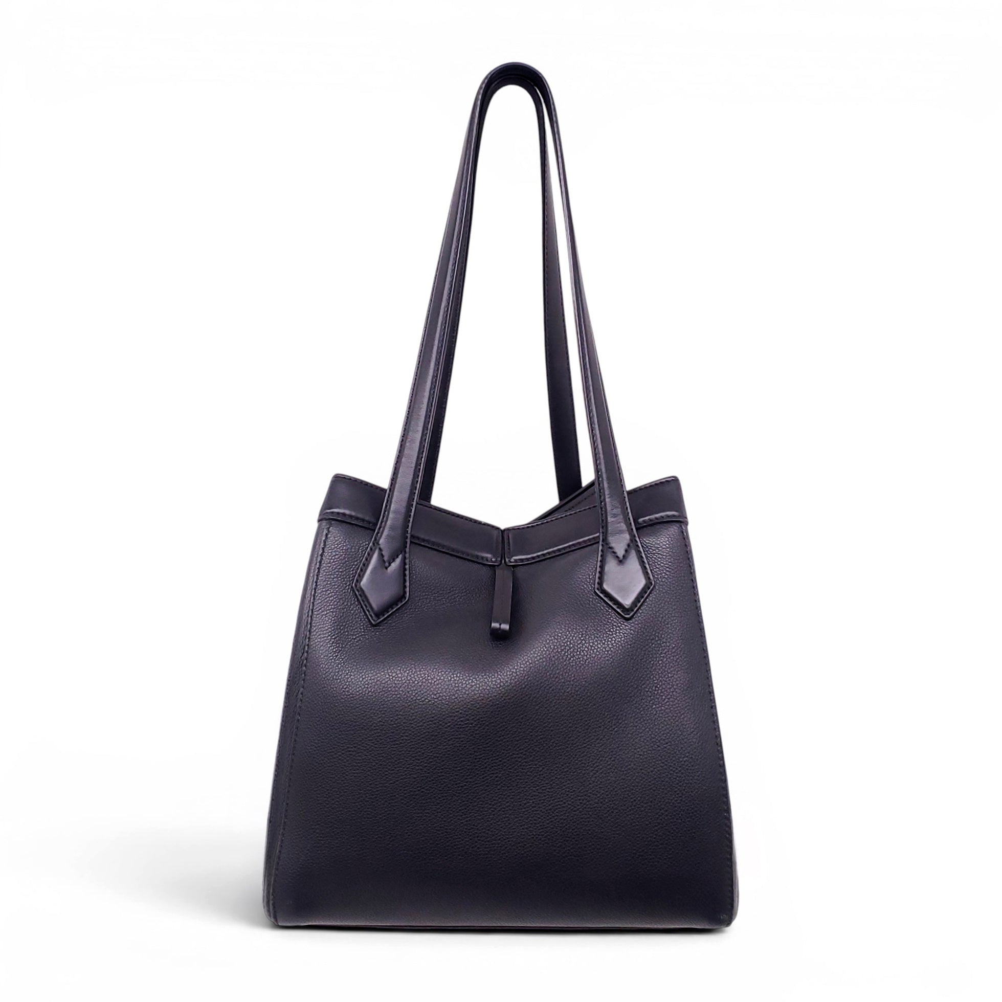 FENDI LARGE BLACK ORIGAMI SHOULDER BAG