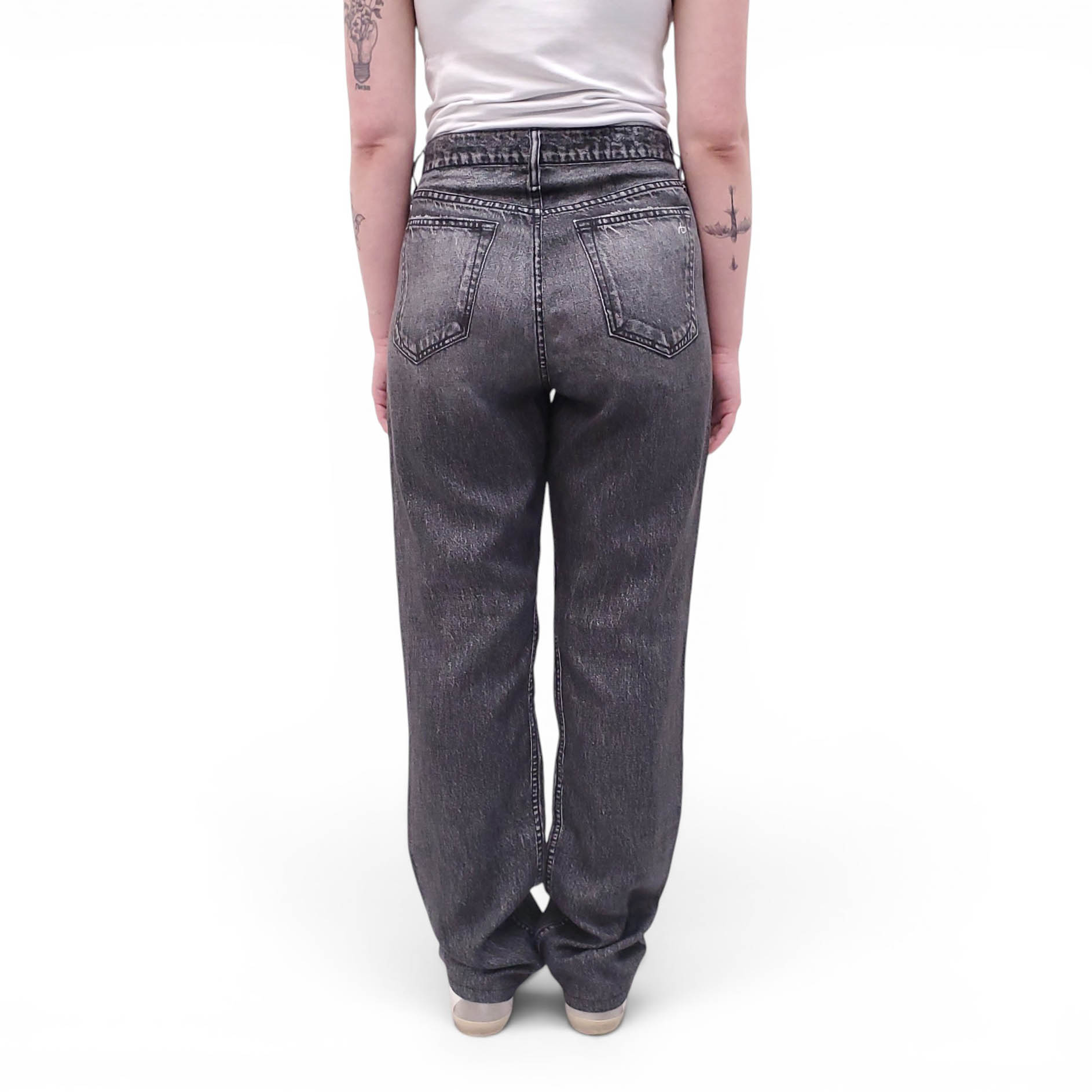 RAG & BONE BLACK MIRAMAR PANTS - SIZE 27